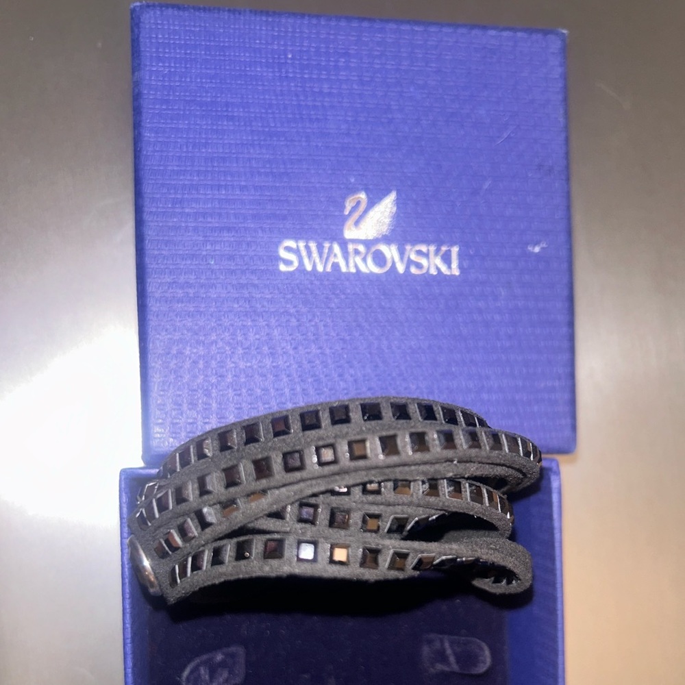 Swarovski black wrap bracelet